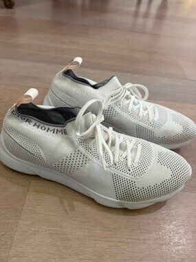 Dior Homme Men's White Knit Sneakers
